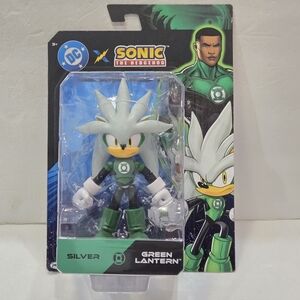 DC Sonic the Hedgehog Silver Green Lantern 5-inch action figure by Jakks Pacific